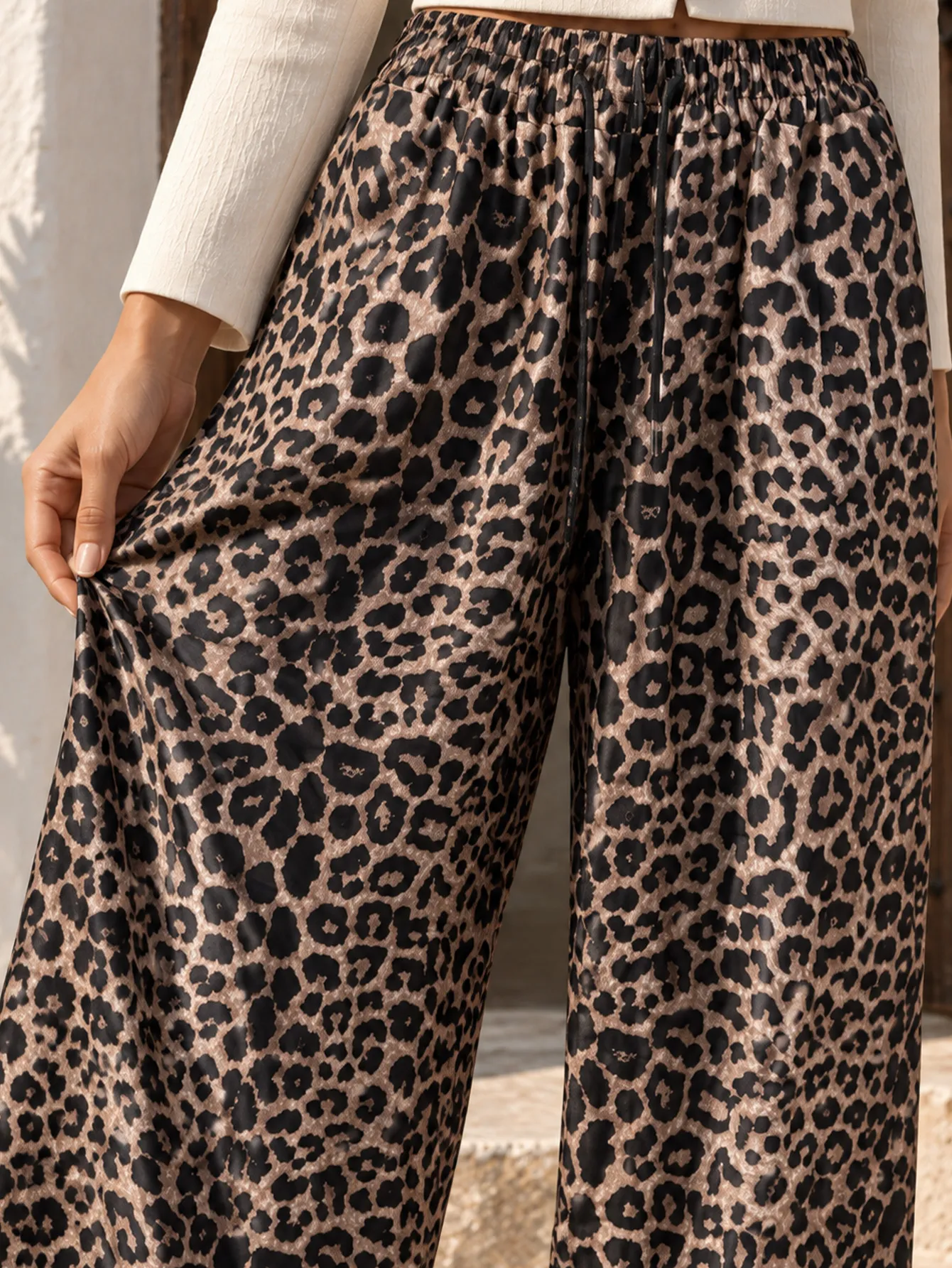 AD2651 Pantalón holgado estampado animal print 15698